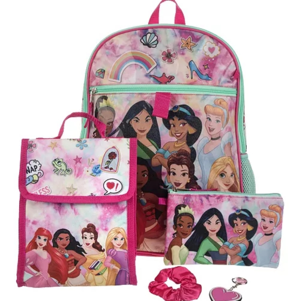 Princess 5 Piece Backpack Set